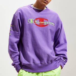 PURPLE colour pop champion sweater LIMITED EDITION